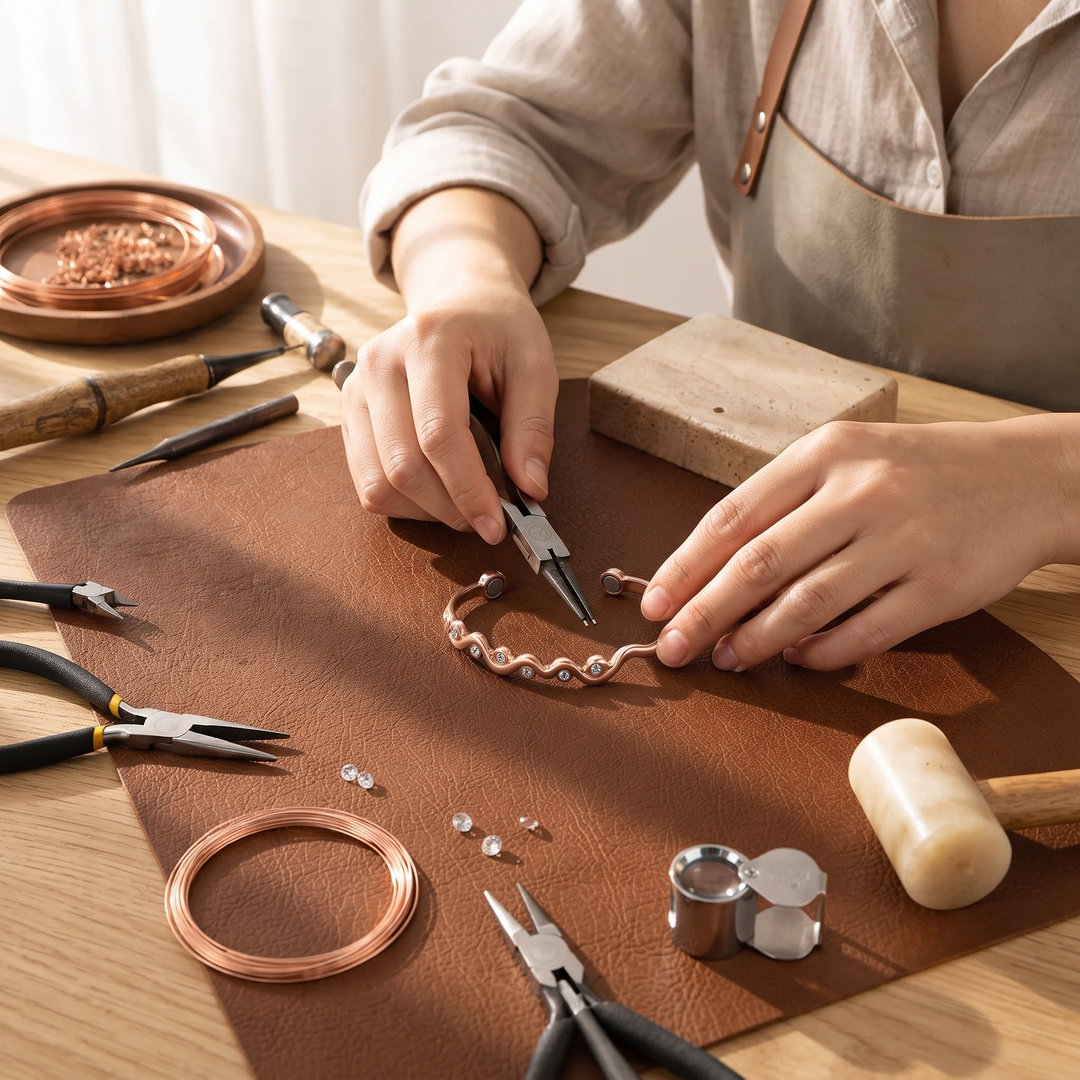 Patricia's Ripple Copper Bracelet