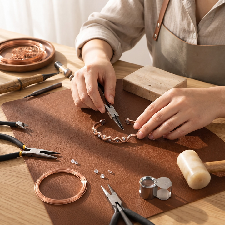 Patricia's Ripple Copper Bracelet