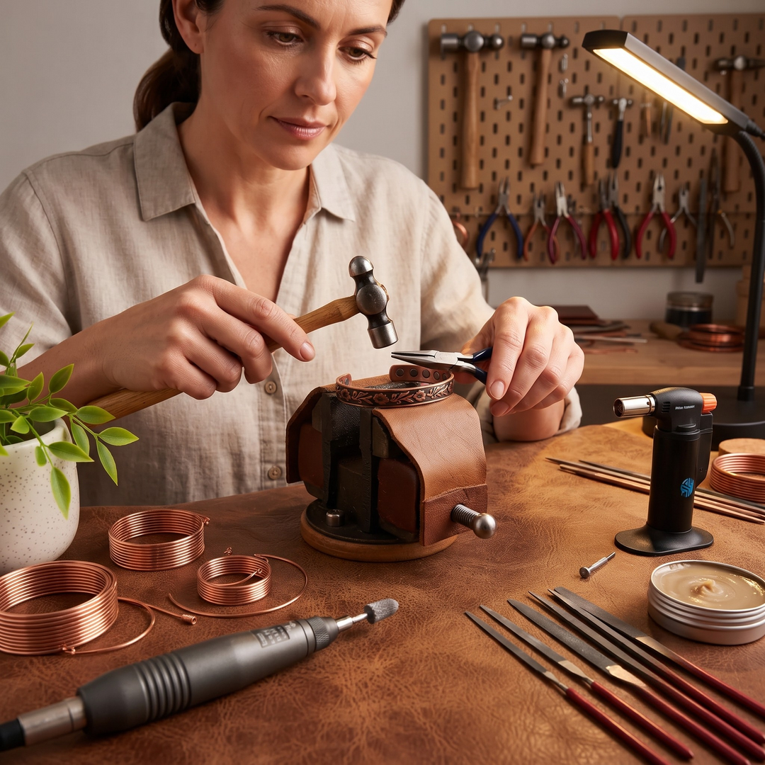 Patricia's Tendril Copper Bracelet