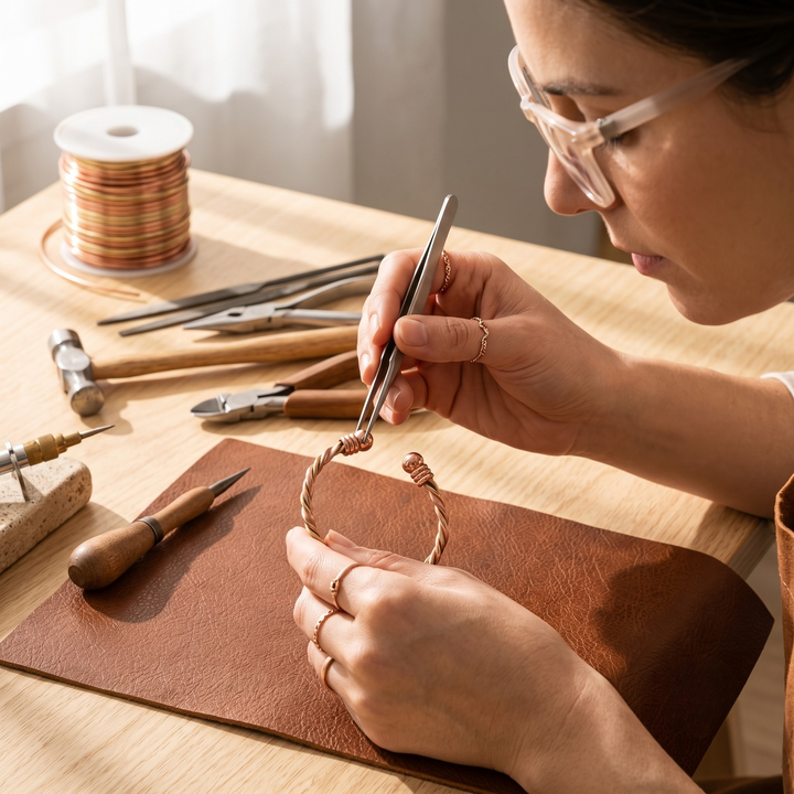 Patricia's Twine Copper Bracelet