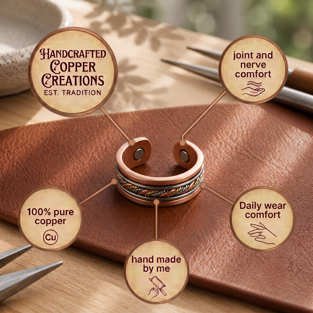 Patricia's Braid Copper Ring