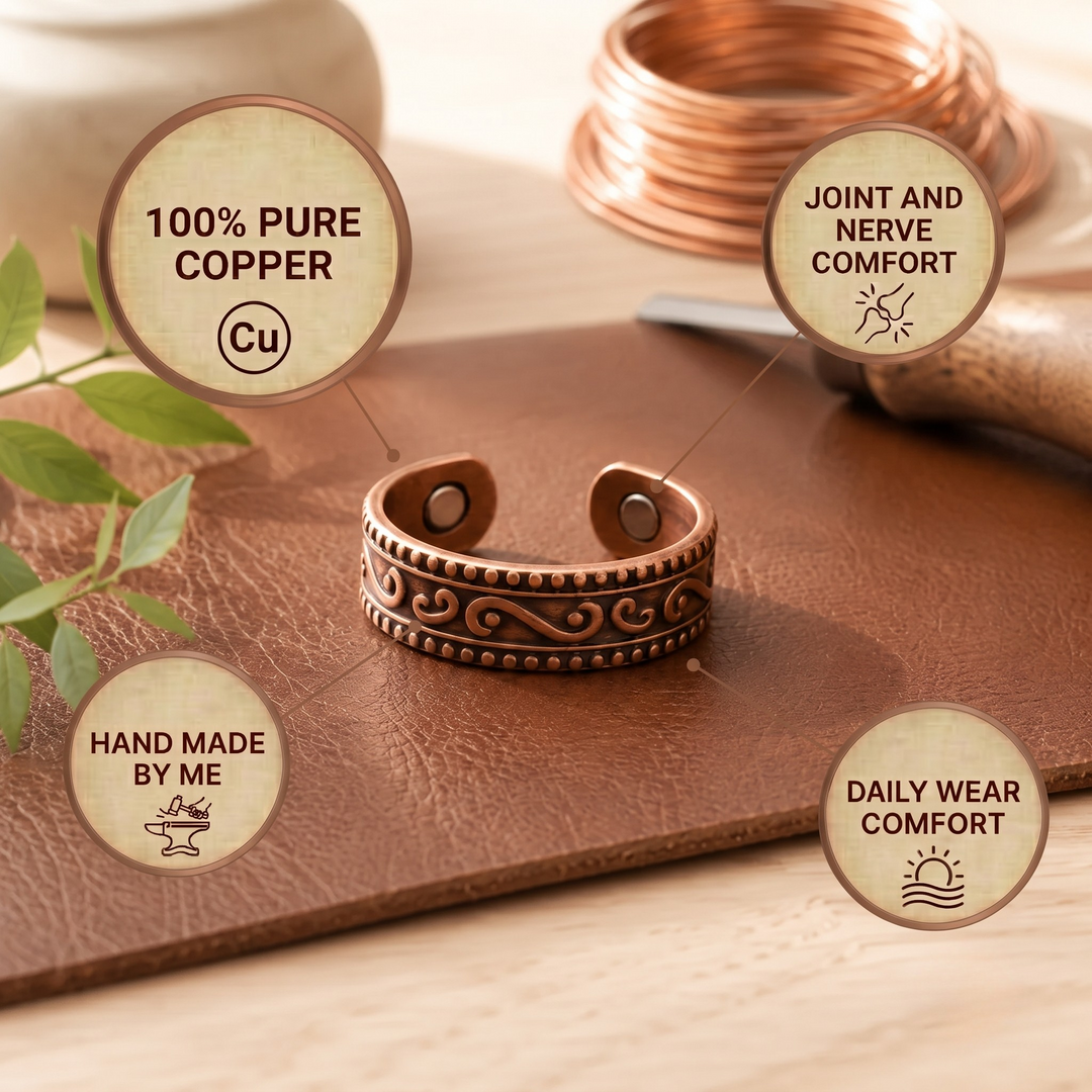 Patricia's Inset Copper Ring