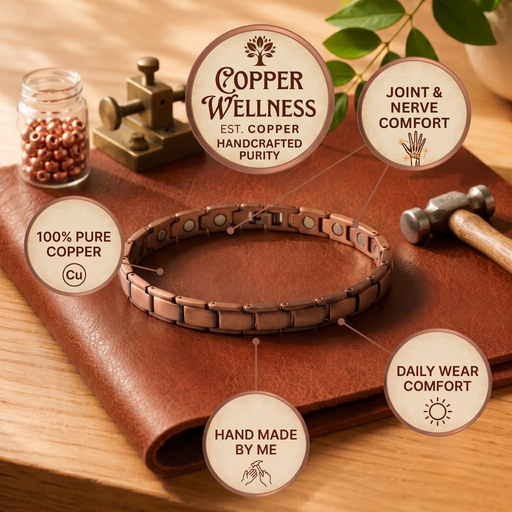 Patricia's Tideline Copper Anklet