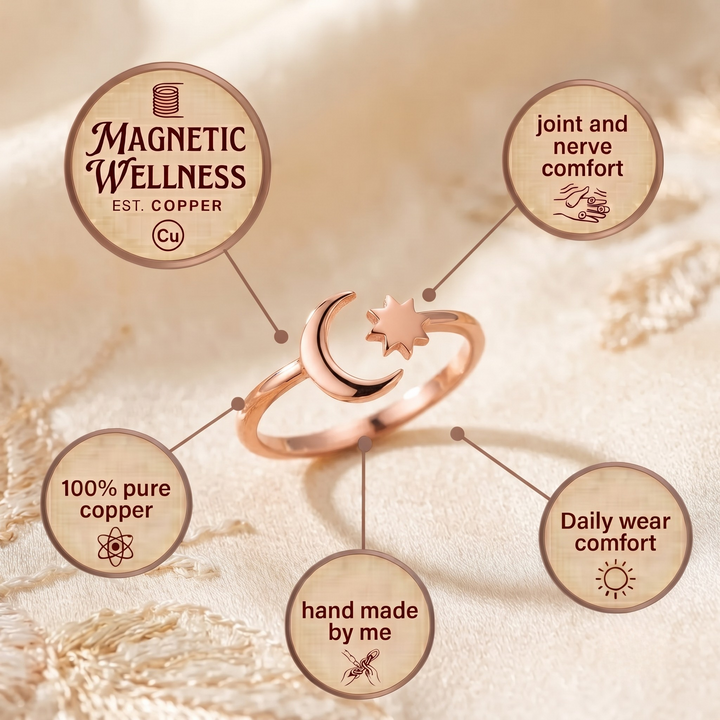 Patricia's Lunar Copper Toe Ring