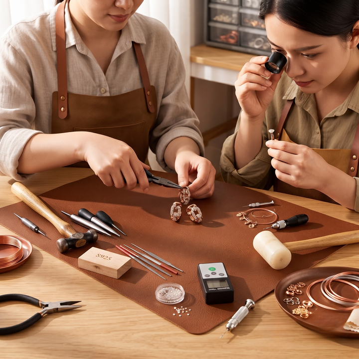 Patricia's Link Copper Earrings