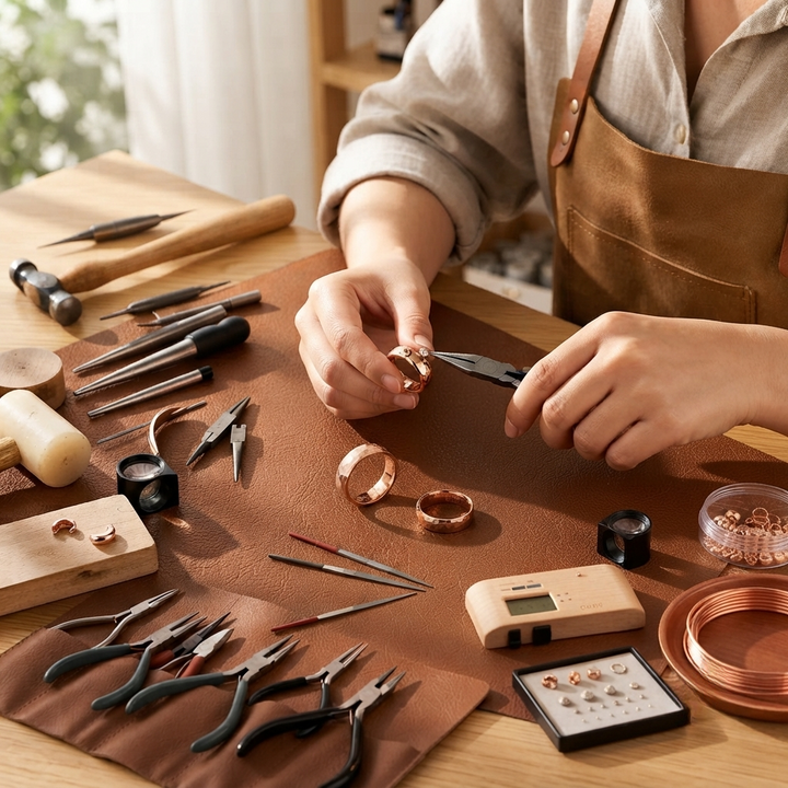 Patricia's Dint Copper Ring