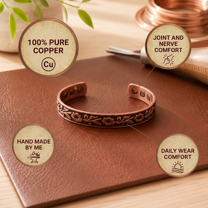 Patricia's Tendril Copper Bracelet