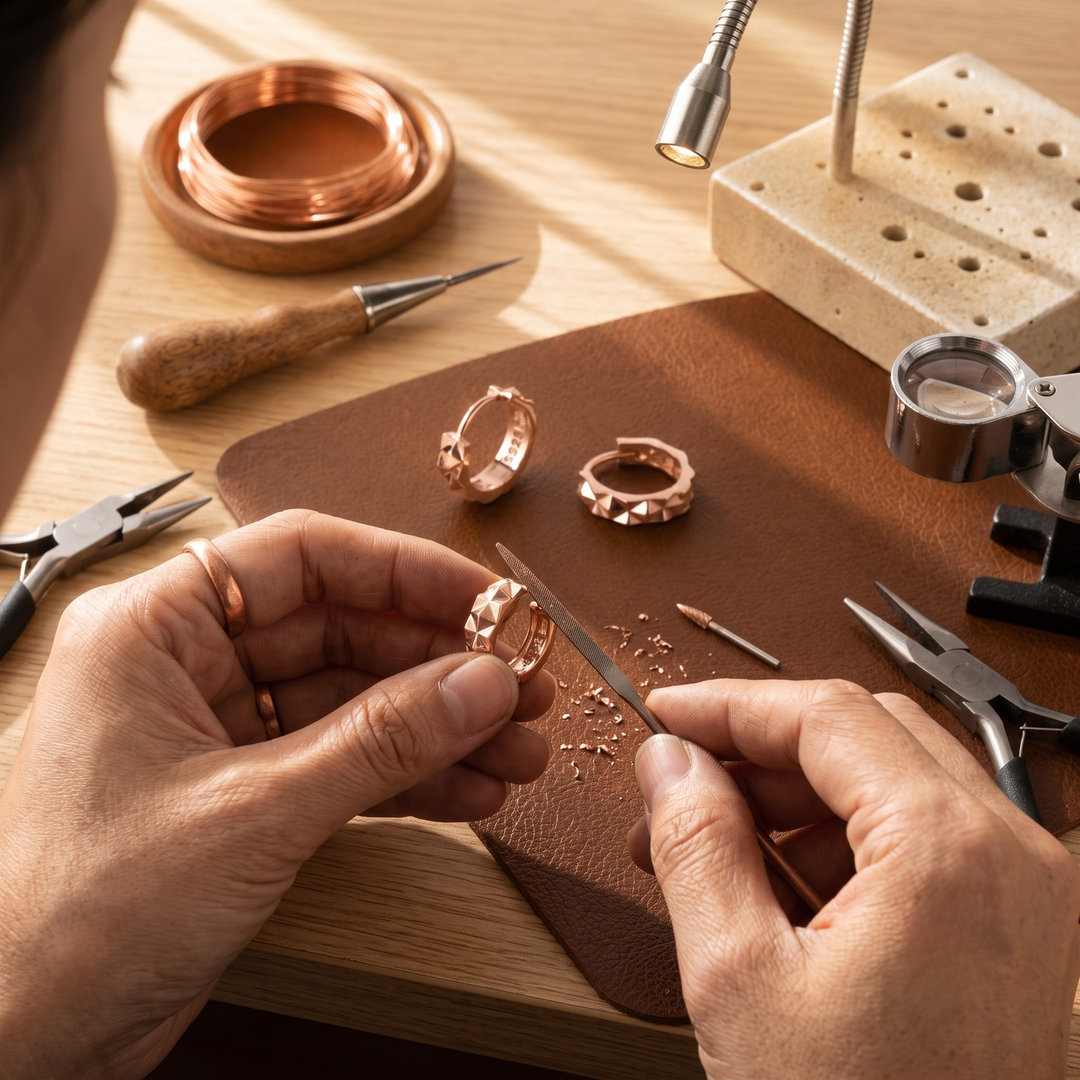 Patricia's Spike Copper Earrings