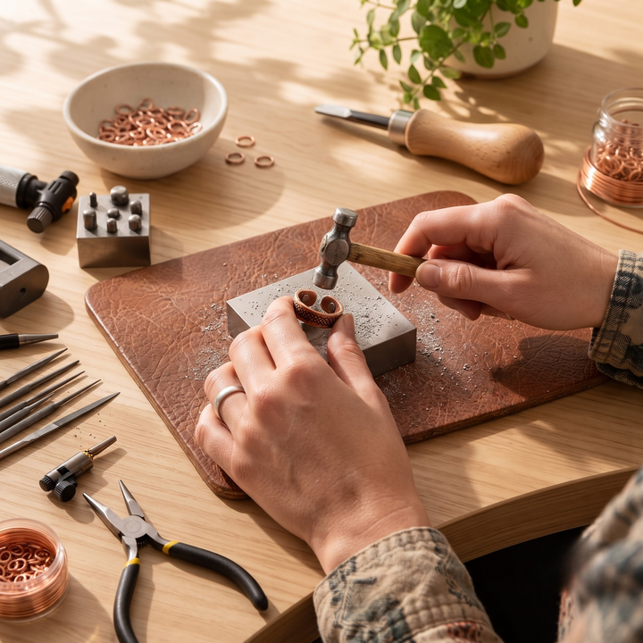 Patricia's Mesh Copper Ring