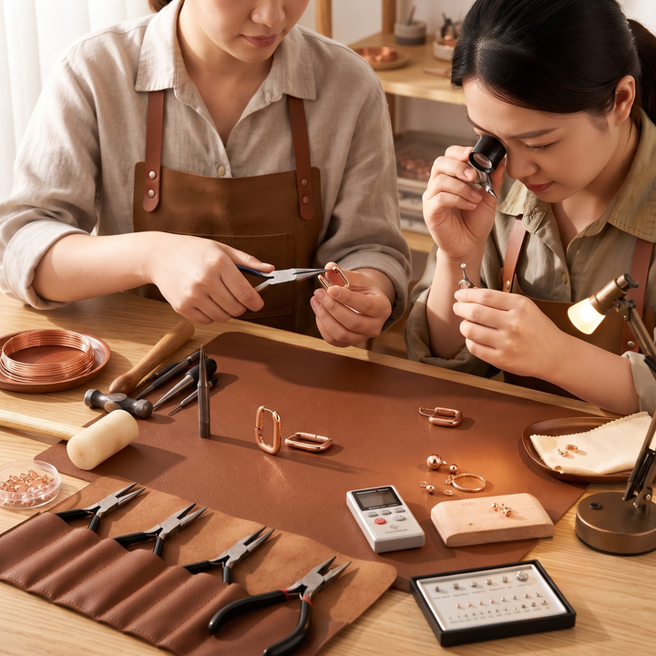 Patricia's Clasp Copper Earrings