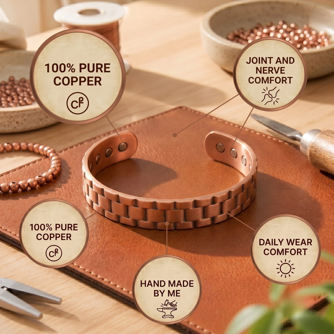 Patricia's Quarry Men's Copper Bracelet