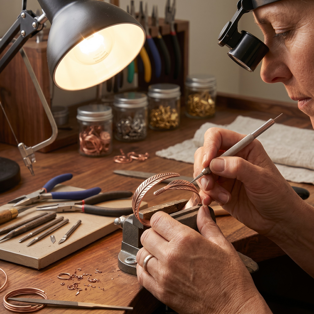 Patricia's Taproot Copper Bracelet