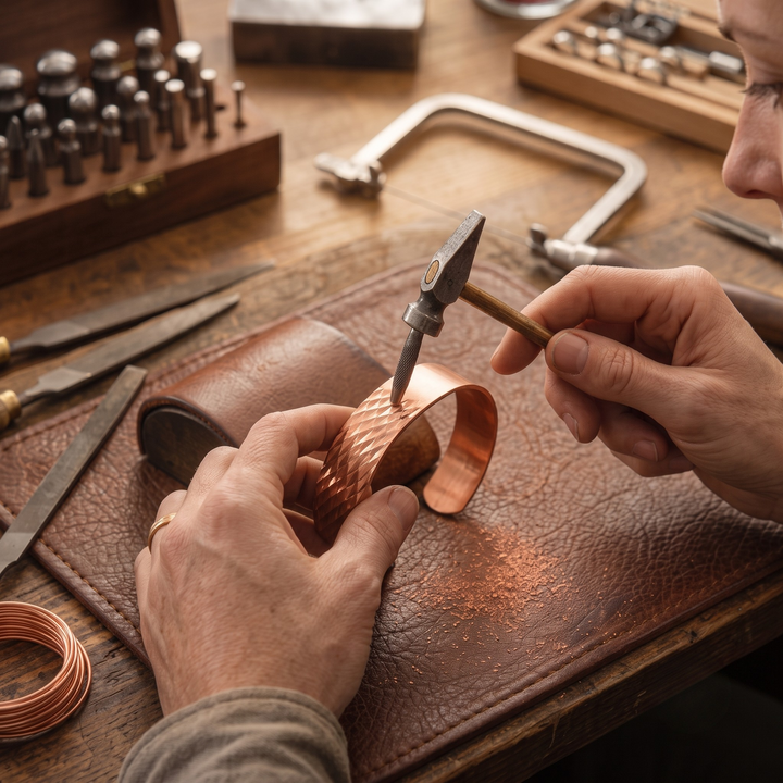 Patricia's Facet Copper Bracelet