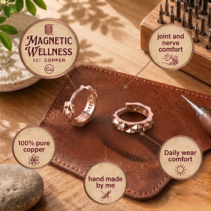 Patricia's Spike Copper Earrings