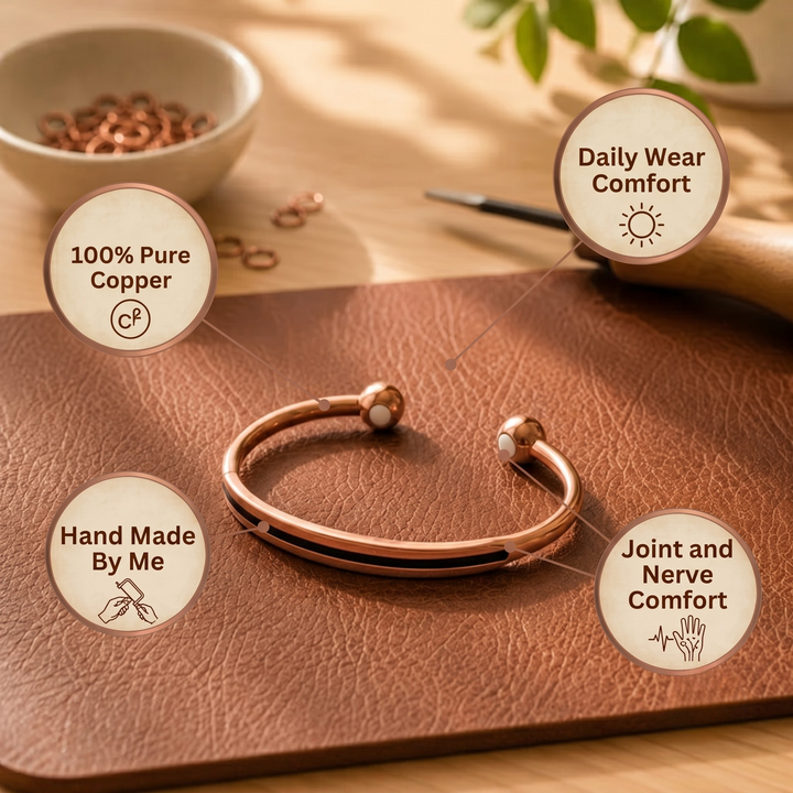Patricia's Channel Copper Bracelet