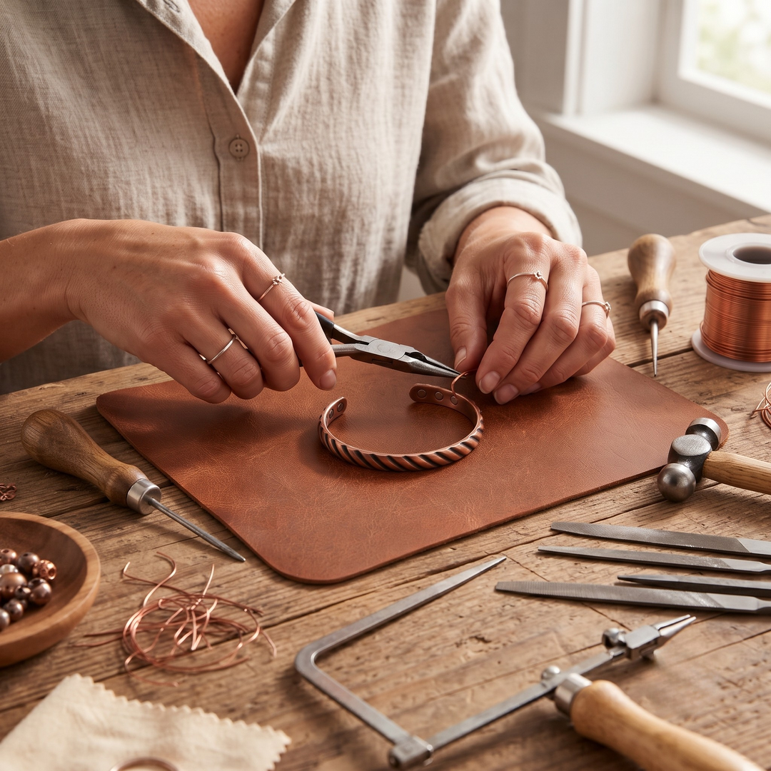 Patricia's Helix Copper Bracelet