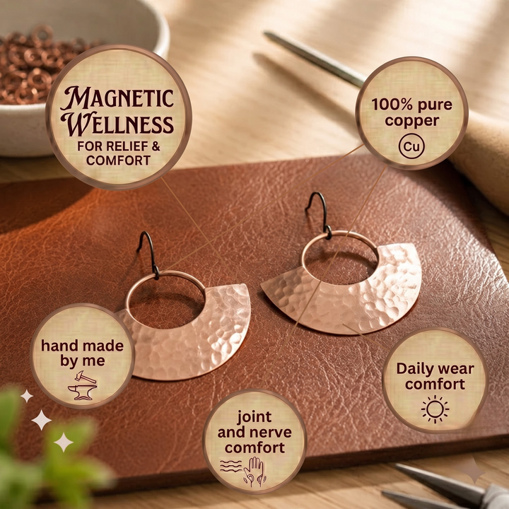 Patricia's Beam Copper Earrings
