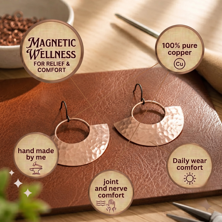 Beam Copper Earrings
