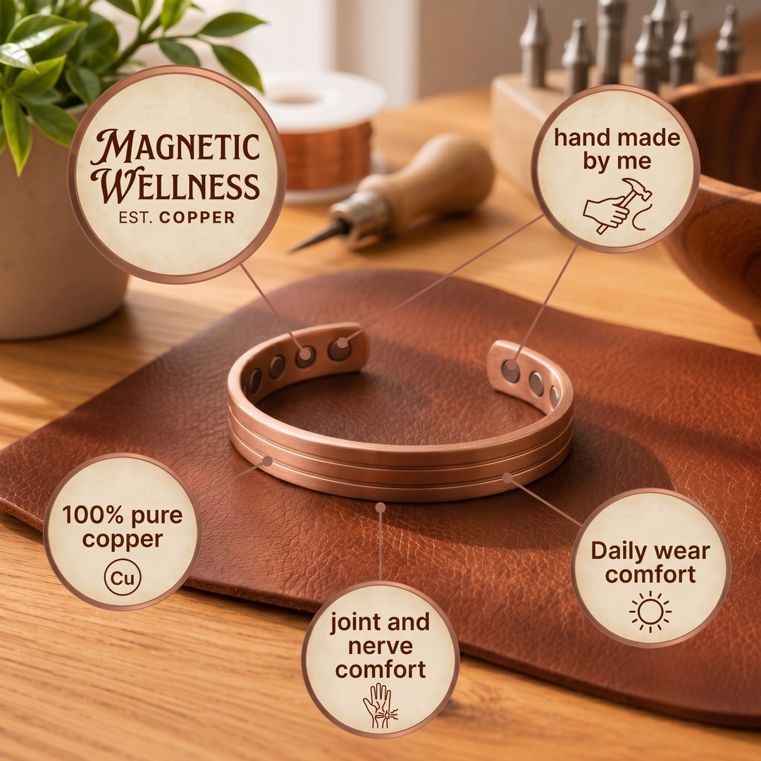 Patricia's Ribbed Copper Bracelet