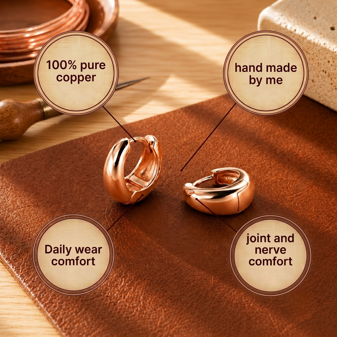Patricia's Hull Copper Earrings