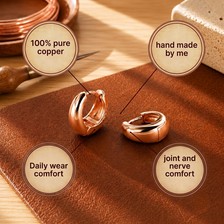 Patricia's Hull Copper Earrings
