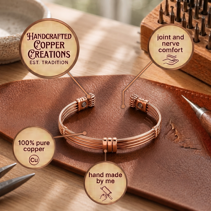 Patricia's Cord Copper Bracelet