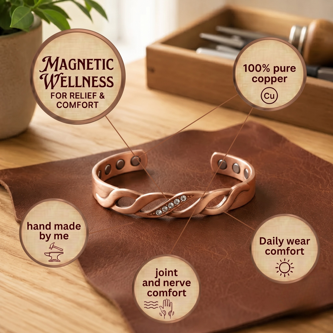 Patricia's Hinge Copper Bracelet