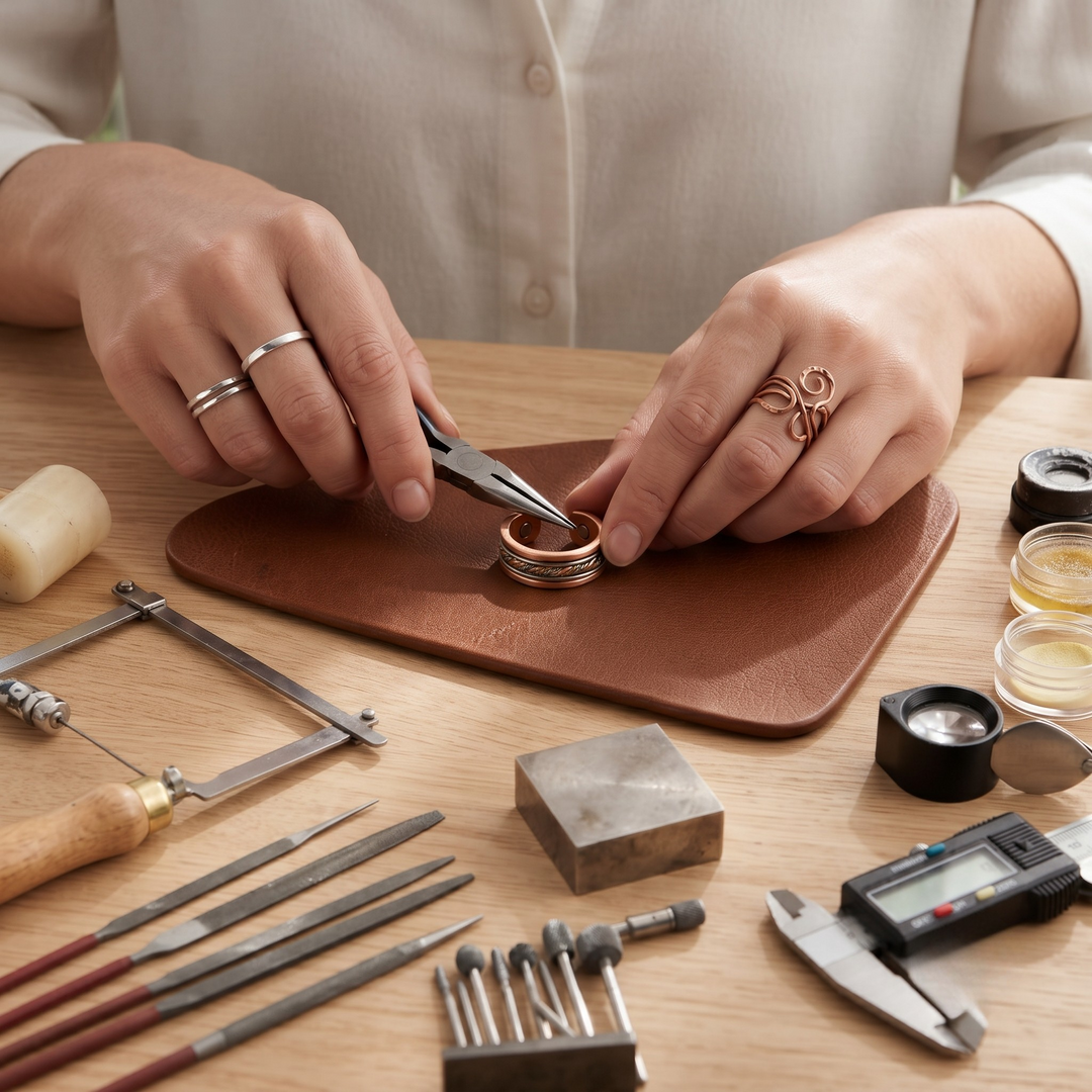 Patricia's Braid Copper Ring