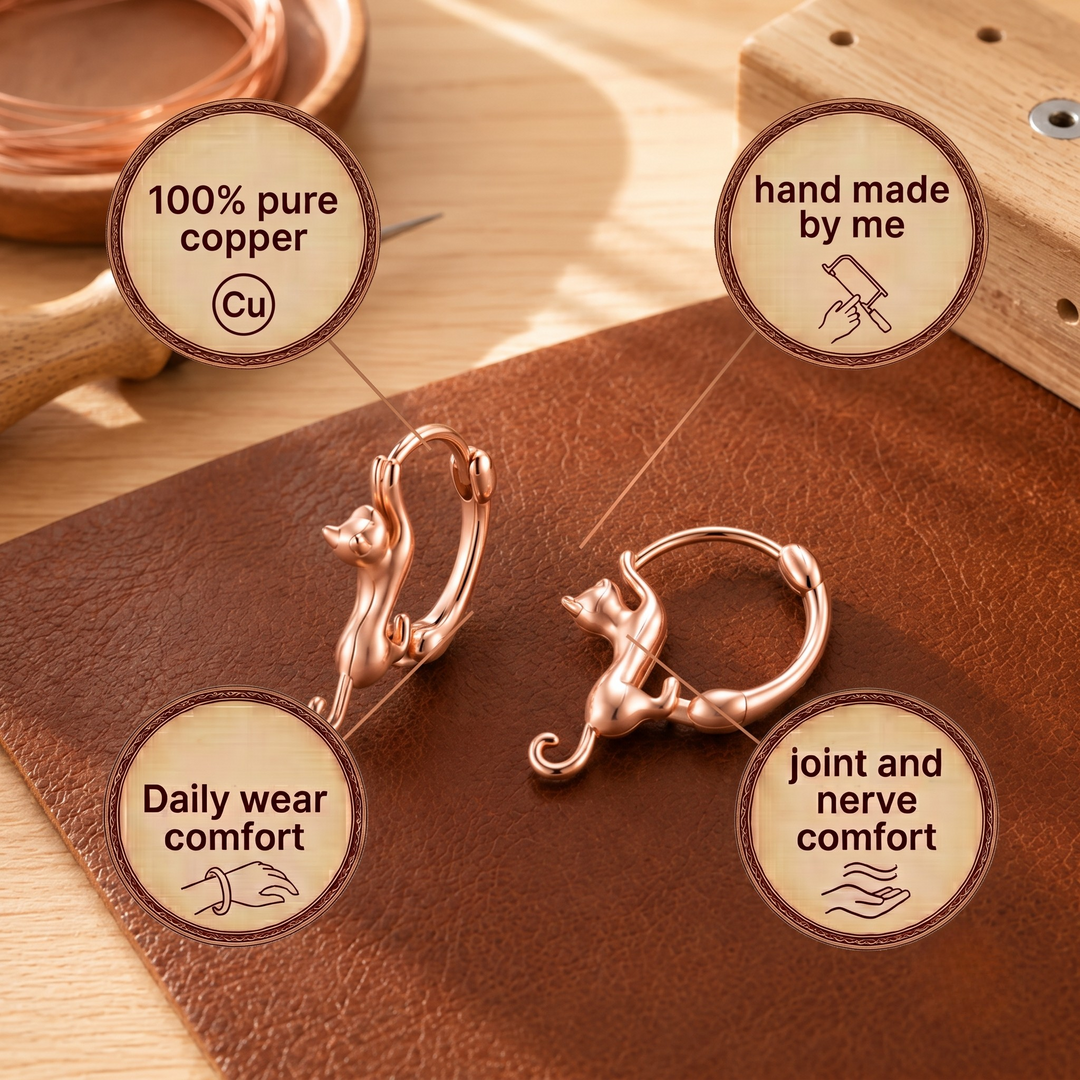 Patricia's Kiln Copper Earrings