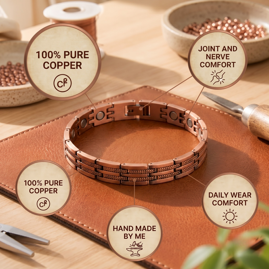 Patricia's Hatch Men's Copper Bracelet