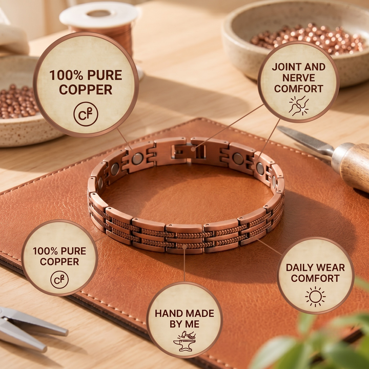 Patricia's Hatch Men's Copper Bracelet
