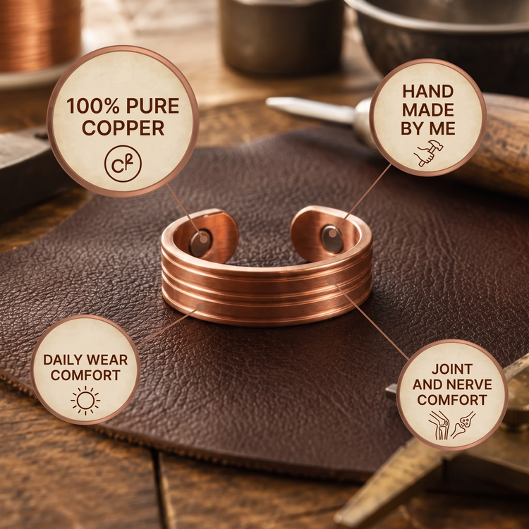 Groove Copper Ring