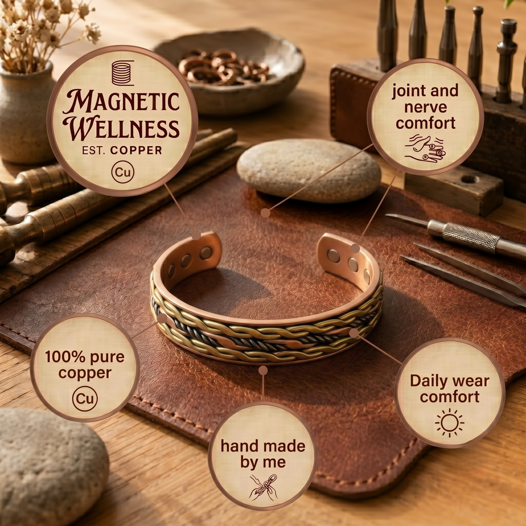 Patricia's Wicker Copper Bracelet