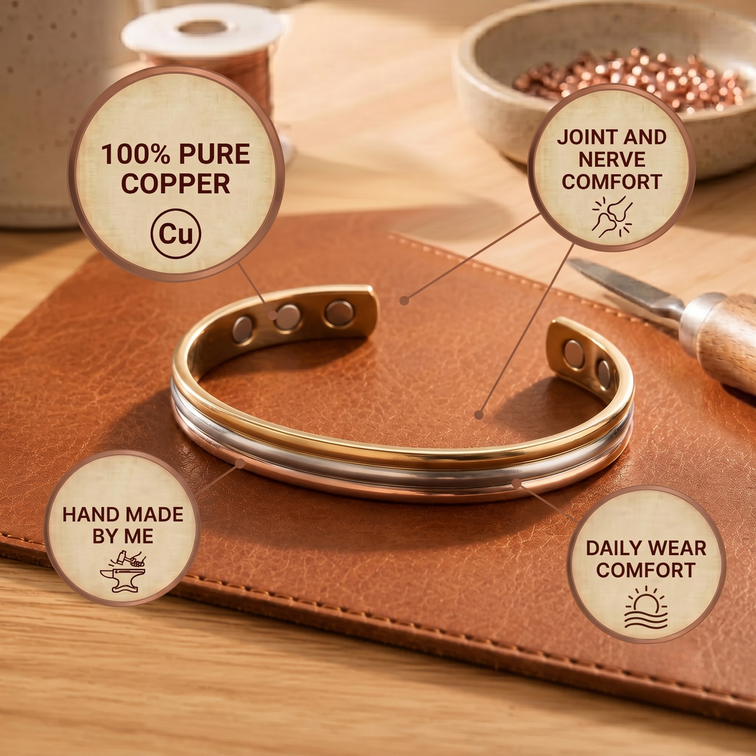 Patricia's Rivet Copper Bracelet