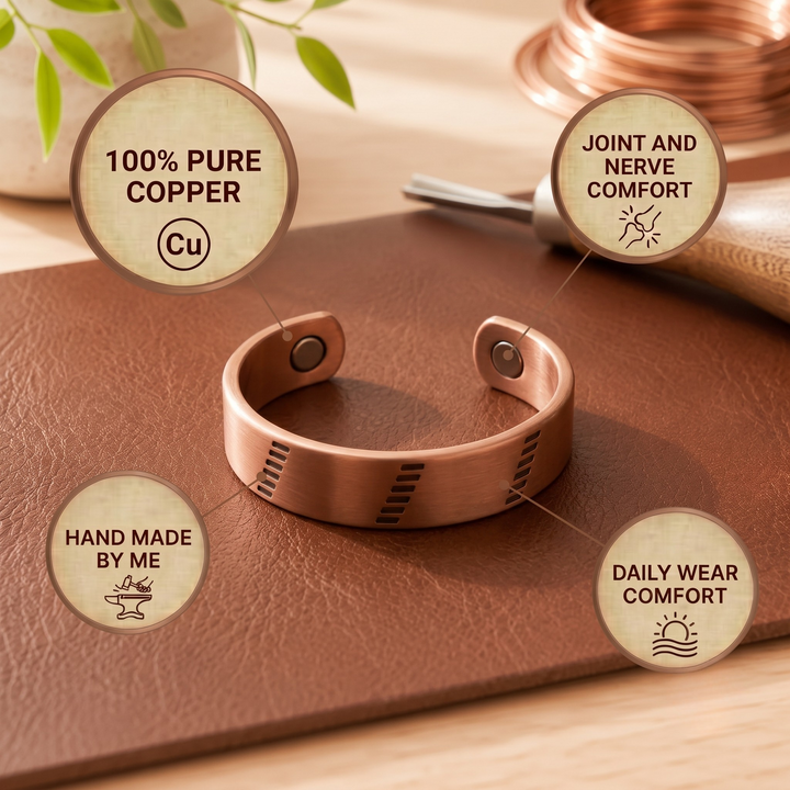 Patricia's Notched Copper Ring