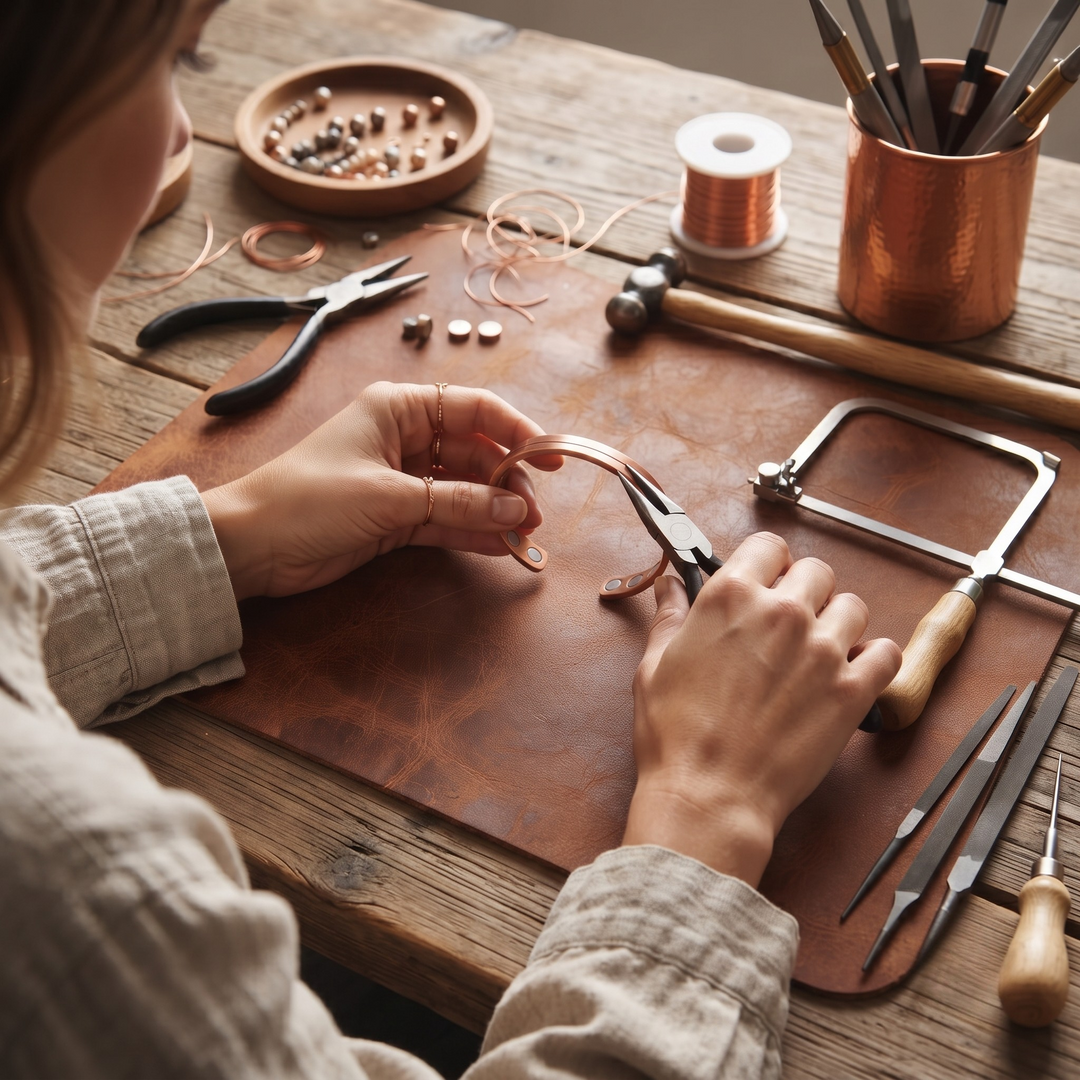 Patricia's Bevel Copper Bracelet
