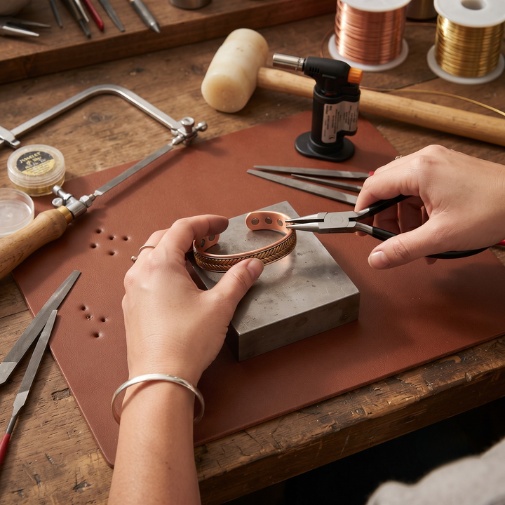 Patricia's Wheat Copper Bracelet