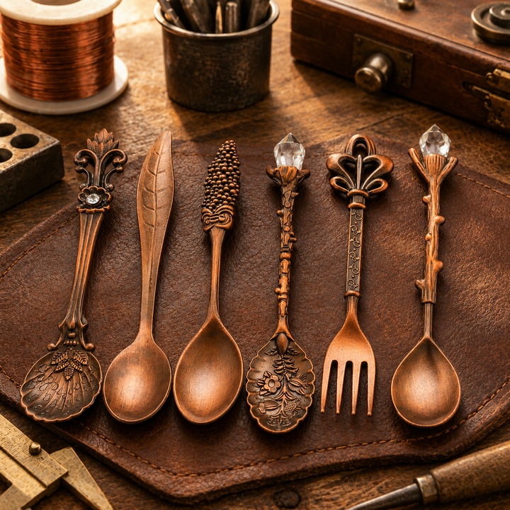 Patricia's Copper Cutlery Set