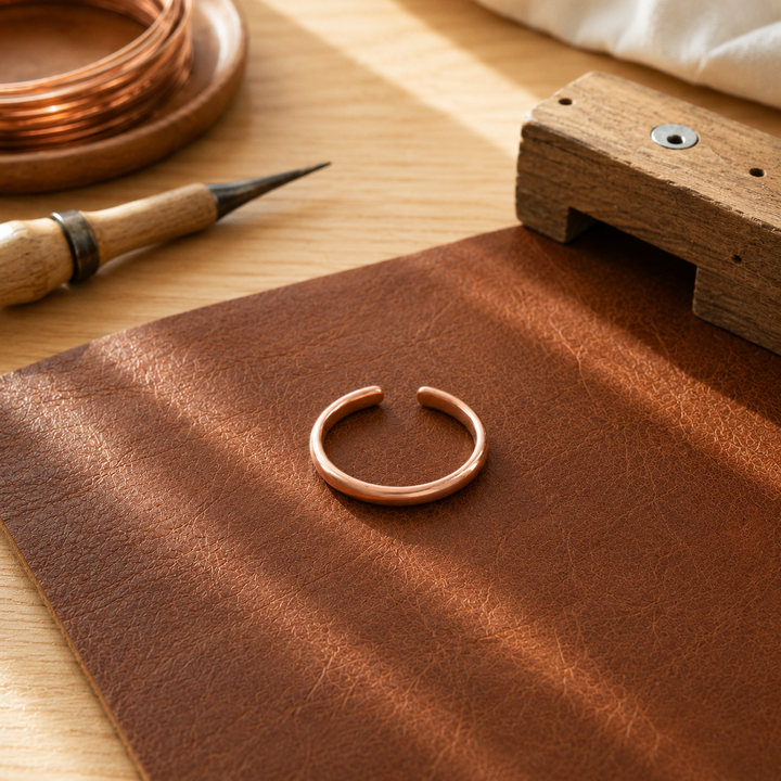 Patricia's Slick Copper Toe Ring
