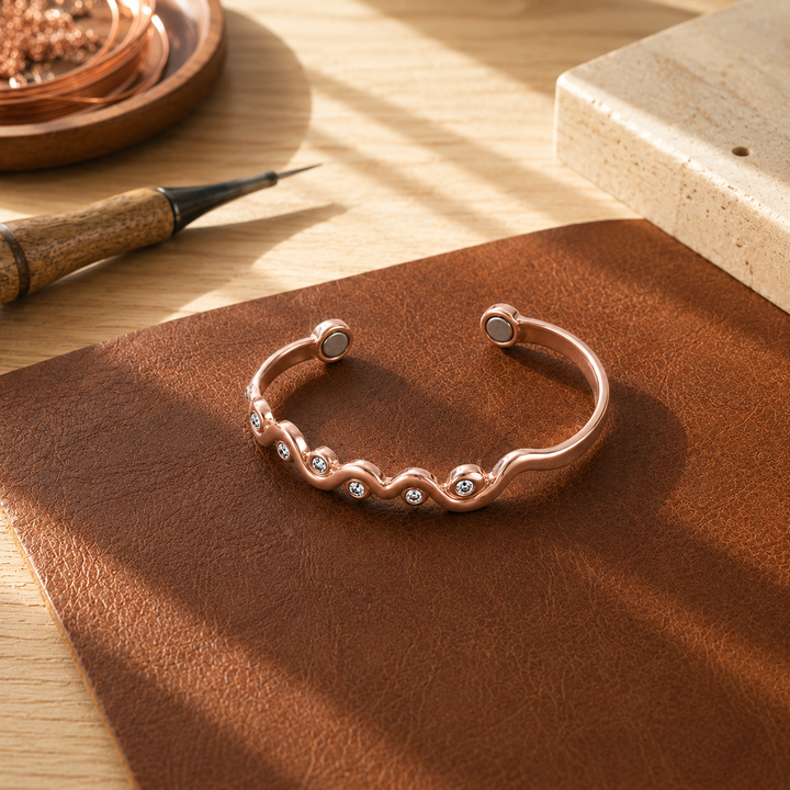 Patricia's Ripple Copper Bracelet