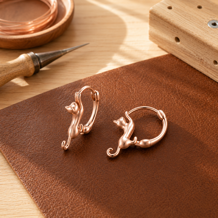 Patricia's Kiln Copper Earrings