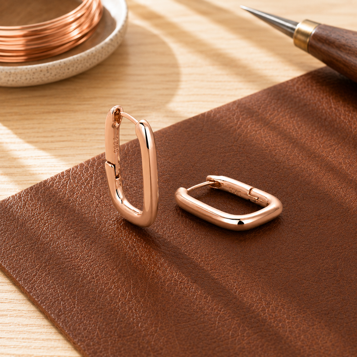 Patricia's Clasp Copper Earrings