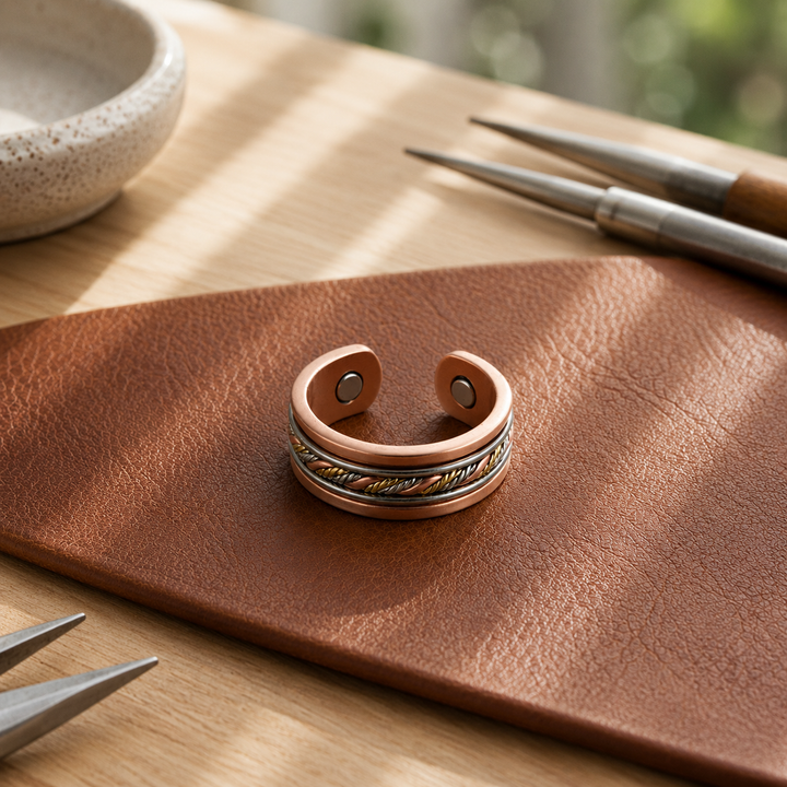 Patricia's Braid Copper Ring
