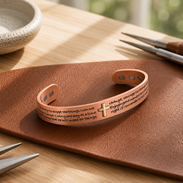 Patricia's Creed Copper Bracelet