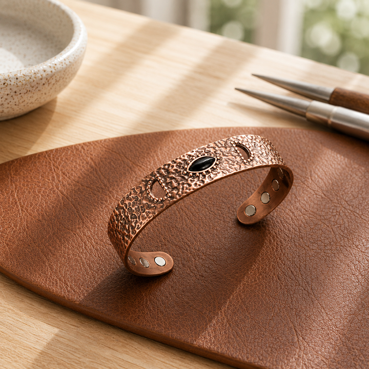 Patricia's Flint Copper Bracelet