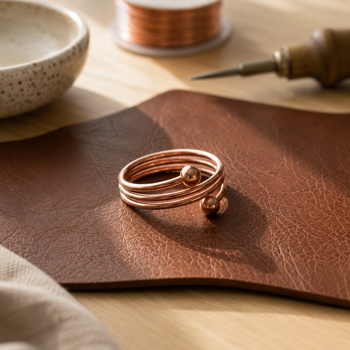 Patricia's Pebble Copper Ring