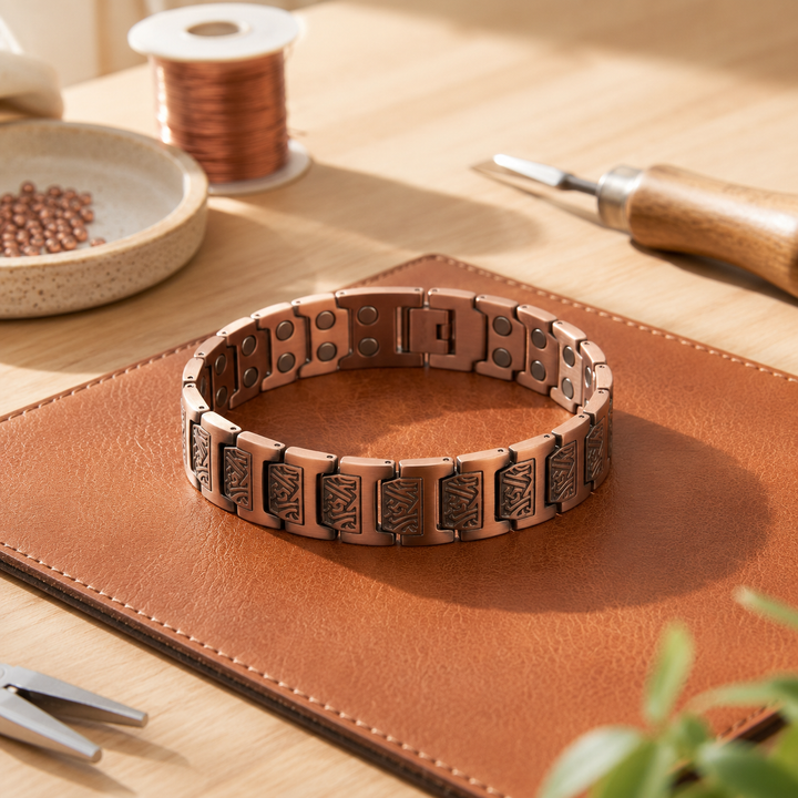 Patricia's Slate Men's Copper Bracelet