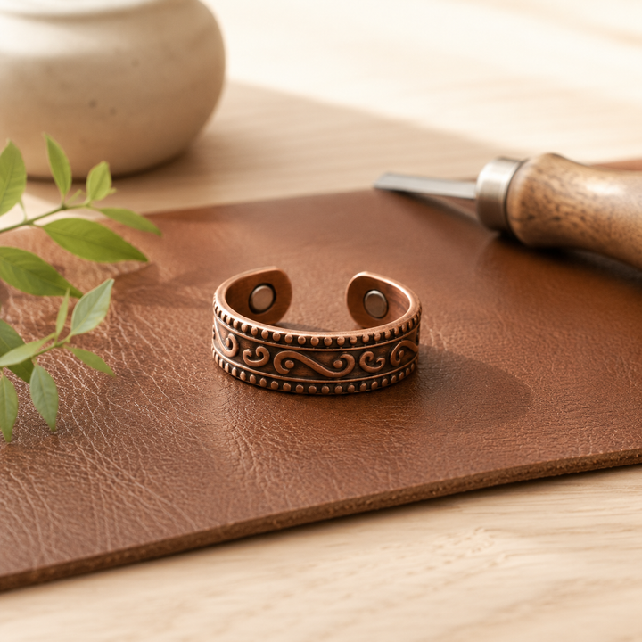 Patricia's Inset Copper Ring