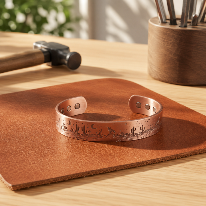 Patricia's Cactus Copper Bracelet