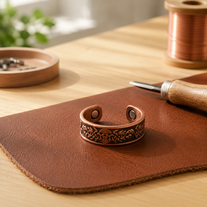 Patricia's Filigree Copper Ring